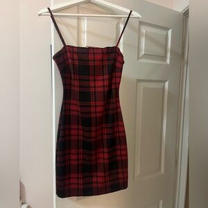 Lovely Day - Red Plaid Dress